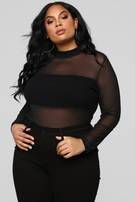 Little Mesh Top - Black | Fashion Nova ...